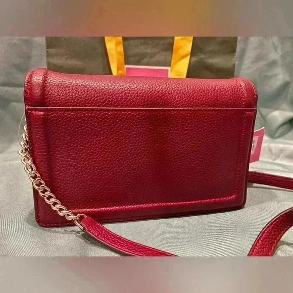 Kate Spade  Knott Flap Crossbody K6830 AUTUMN RED - Picture 7 of 8